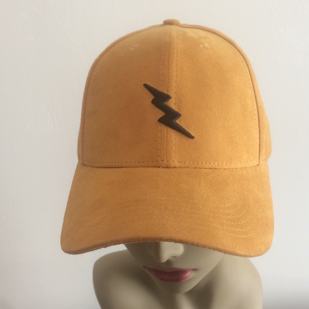 Suede Lighting Bolt Power Cap